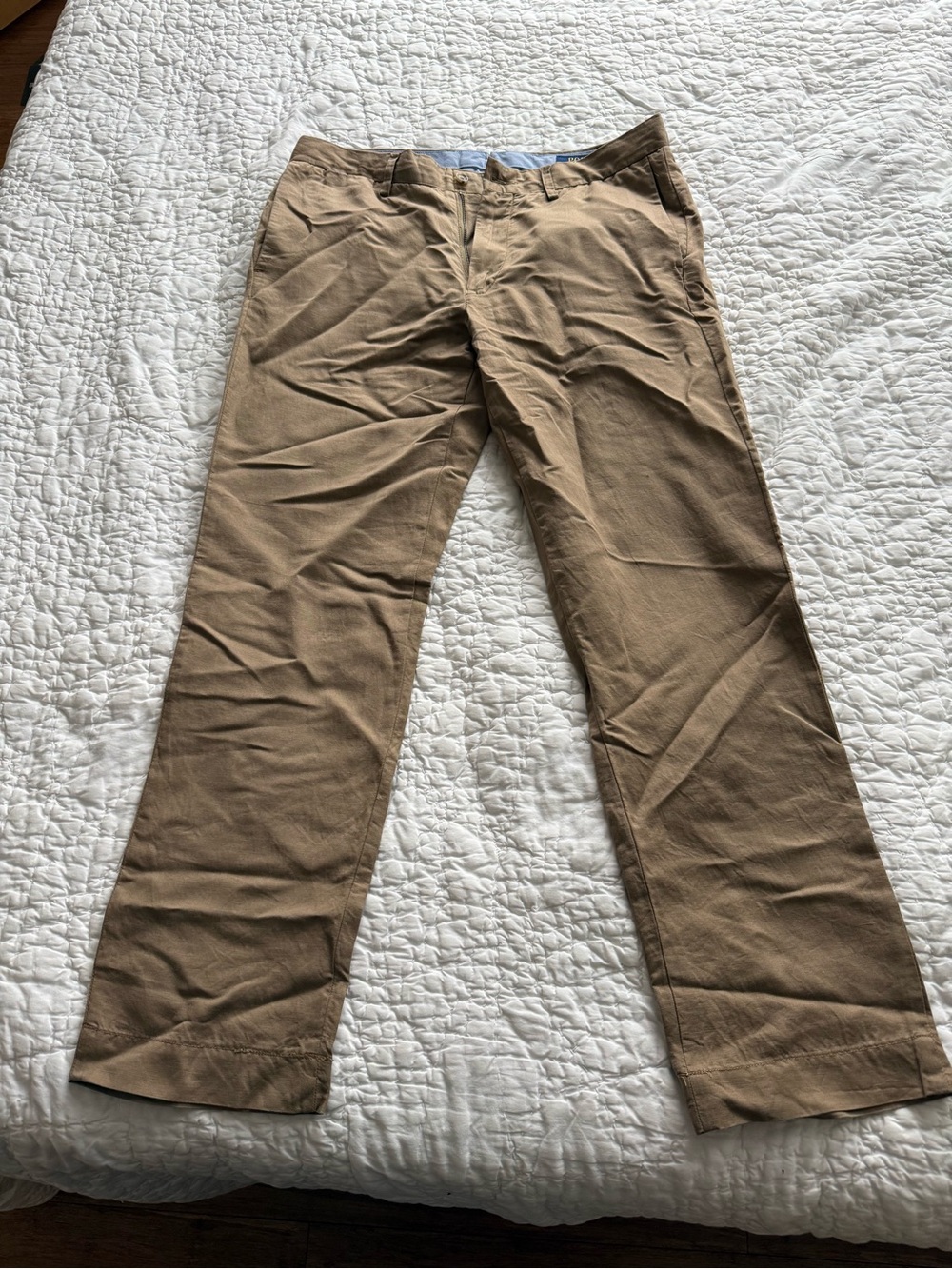 Polo Ralph Lauren-Men's Classic Straight Fit linen Khaki Pants